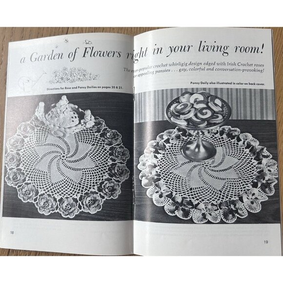 Coats & Clark's Book No 197 Priscilla Doilies Crochet Knit Hairpin Lace Tatted - Picture 6 of 8